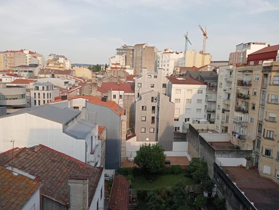Ático con terraza en el centro de Vigo Apartamento Exterior foto