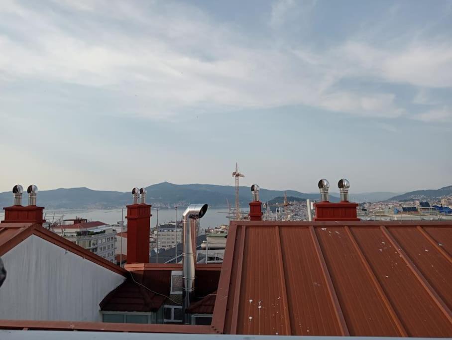Ático con terraza en el centro de Vigo Apartamento Exterior foto